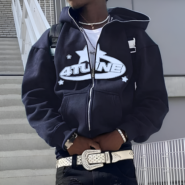 Full Zip 4Tune Blue Y2K - Y2K Wearhouse