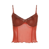 Crop Top Dentelle Rouge