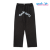 Jeans Baggy Imprimé Noir