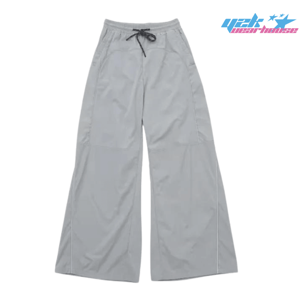 Y2K Gray Baggy Joggers - Y2K Wearhouse