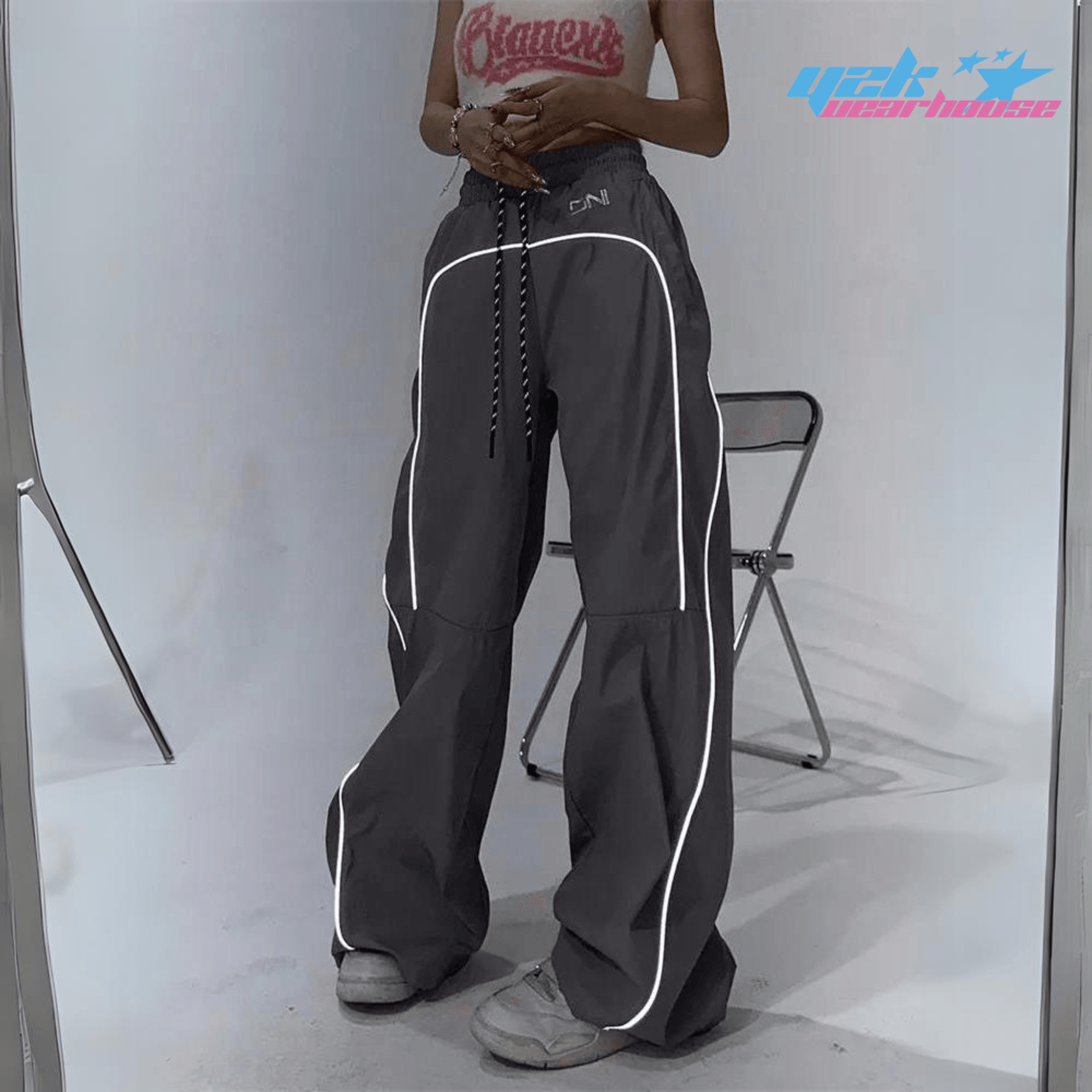 Jogging Baggy Gris Y2K
