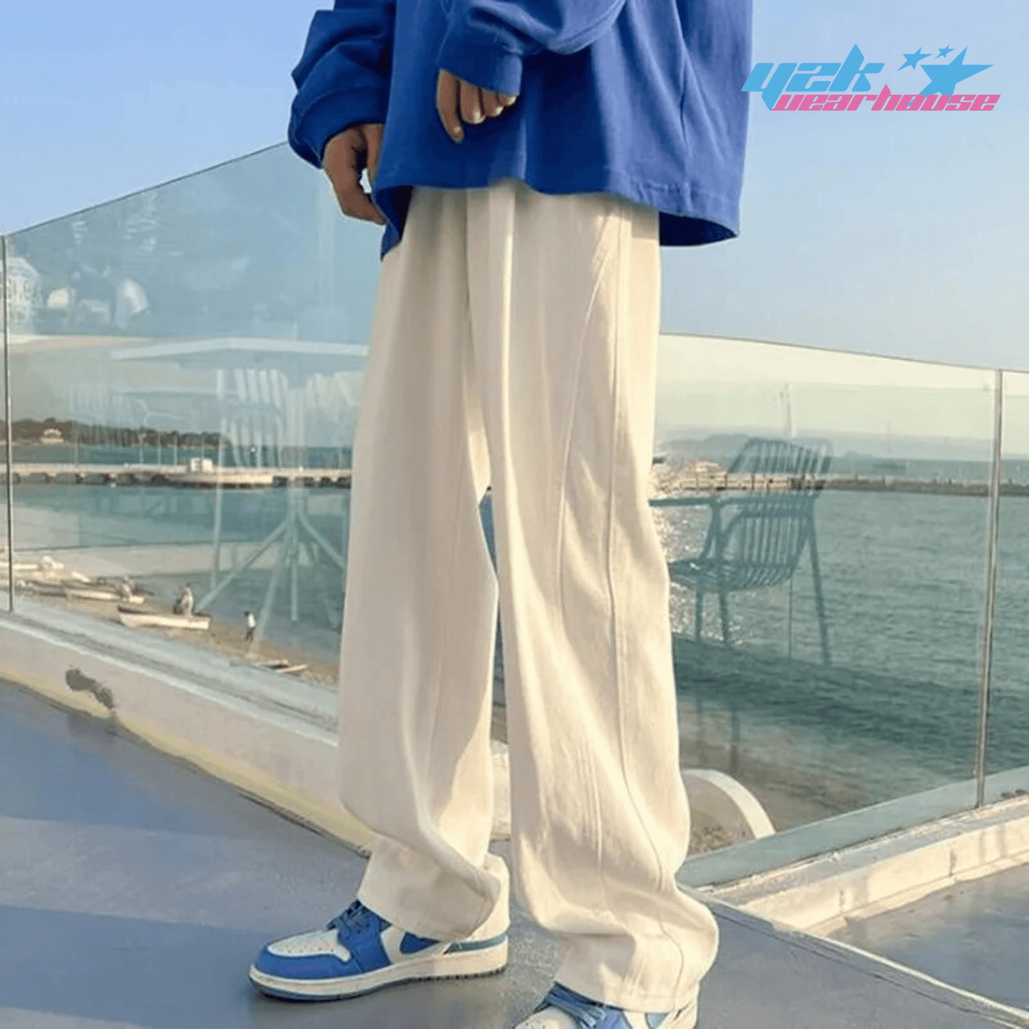 Pantalon Droit Blanc